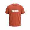 Maglia a Maniche Corte Uomo Jack & Jones JORFREDERIKSBERG BOX 12278266 Arancio