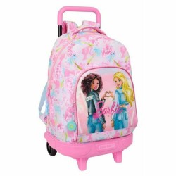 Zaino Scuola Barbie Painterly Rosa Blu cielo 33 x 45 x 22 cm