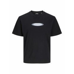 Maglia a Maniche Corte Uomo Jack & Jones JCOPACER BRANDING PRINT 12273880 Nero