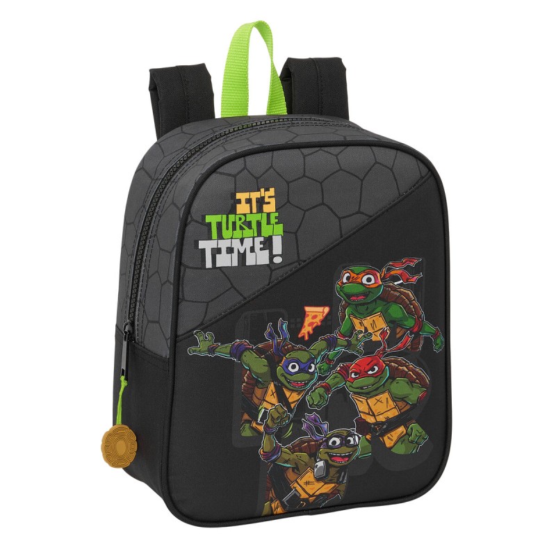Zaino Scuola Teenage Mutant Ninja Turtles Nero Grigio 22 x 27 x 10 cm Zaino Scuola Teenage Mutant Ninja Turtles Nero Grigio 22 x 27 x 10 cm