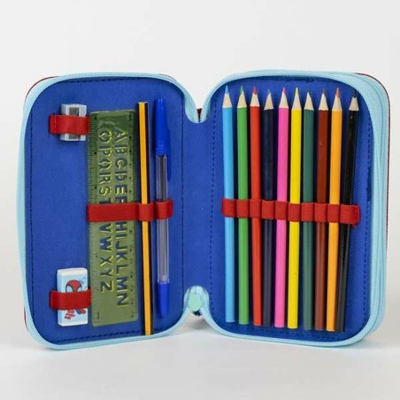 Astuccio Scuola Spidey Azzurro 12,5 x 19,5 x 4,5 cm