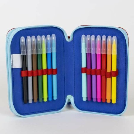 Astuccio Scuola Spidey Azzurro 12,5 x 19,5 x 4,5 cm