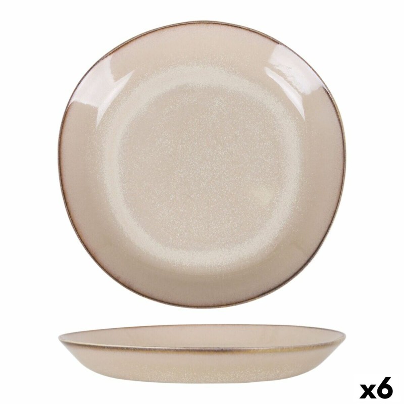 Piatto Fondo Duomo Beige Ø 23 cm (6 Unità)