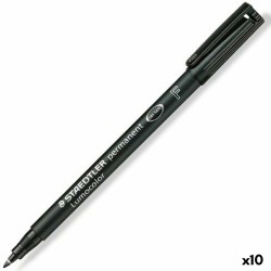 Marcatore permanente Staedtler Lumocolor 318-9 Nero (10 Unità)