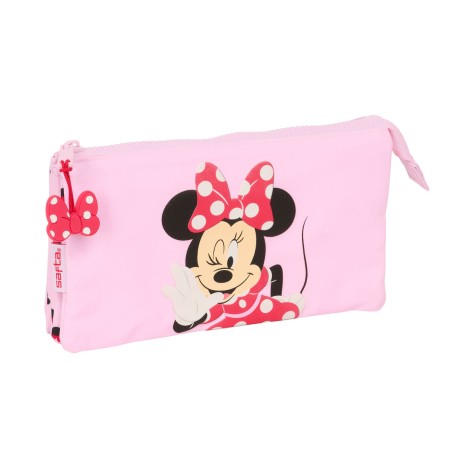Portaoggetti Triplo Minnie Mouse Naive Rosa 22 x 12 x 3 cm