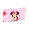 Portaoggetti Triplo Minnie Mouse Naive Rosa 22 x 12 x 3 cm