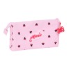 Portaoggetti Triplo Minnie Mouse Naive Rosa 22 x 12 x 3 cm