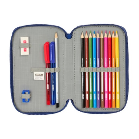 Necessaire F.C. Barcelona Blu Marino 12.5 x 19.5 x 4 cm 29 Pezzi