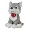 Peluche Husky Cuore 48 cm