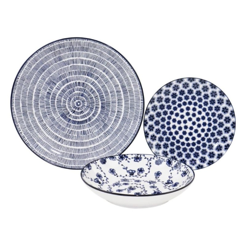 Servizio piatti Porcellana 18 pz VEGA Blu Art 45 Servizio piatti Porcellana 18 pz VEGA Blu Art 45