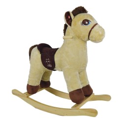 Cavallino dondolo Rocking Horse con suoni 12m+ MY VIP Beige