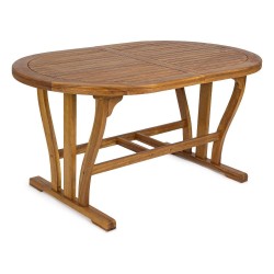 Tavolo da esterno legno NOEMI Allungabile Acacia (150-200x90x74cm)