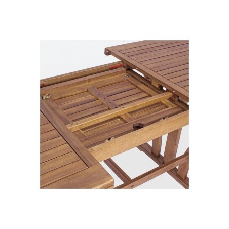 Tavolo da esterno legno NOEMI Allungabile Acacia (150-200x90x74cm)