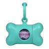 Dispenser di Buste per Animali Domestici United Pets Bon Ton Nano Classic Cane Acquamarina Plastica riciclata (6 x 3 x 4 cm)