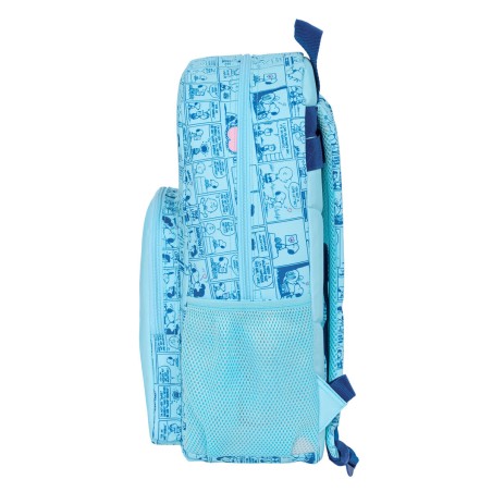 Zaino Scuola Snoopy Love Azzurro 30 x 46 x 14 cm