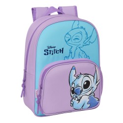 Zaino Scuola Stitch Sweet Azzurro Lilla 26 x 34 x 11 cm