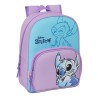 Zaino Scuola Stitch Sweet Azzurro Lilla 26 x 34 x 11 cm