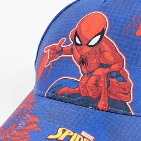 Cappellino per Bambini Spider-Man Azzurro (53 cm)