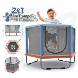 Trampolino per Bambini con Rete di Sicurezza Ociotrends 140 X 110 CM