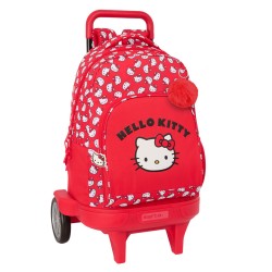 Zaino Scuola Hello Kitty Iconic Bianco Rosso 33 x 45 x 22 cm