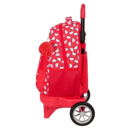 Zaino Scuola Hello Kitty Iconic Bianco Rosso 33 x 45 x 22 cm