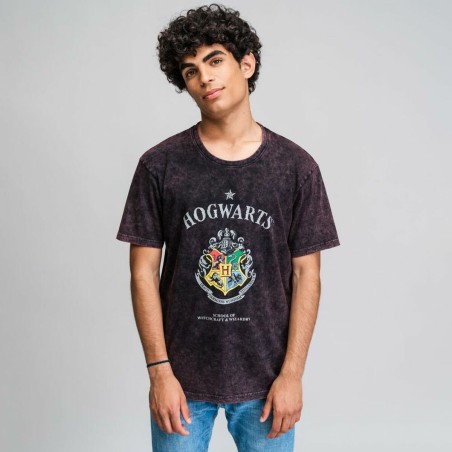 Maglia a Maniche Corte Uomo Harry Potter Grigio Grigio scuro