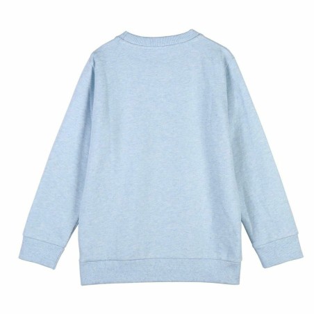 Felpa senza Cappuccio Unisex Stitch Azzurro Chiaro