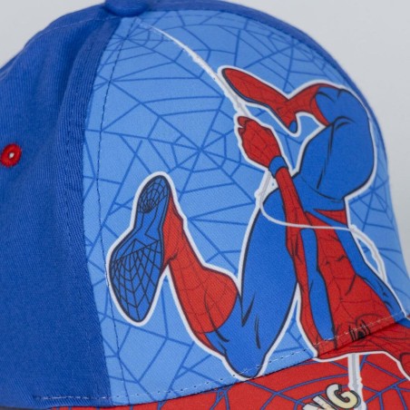 Cappellino per Bambini Spider-Man Azzurro (53 cm)