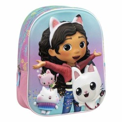 Zaino Scuola 3D Gabby's Dollhouse Rosa 25,0 x 31,0 x 10,0 cm