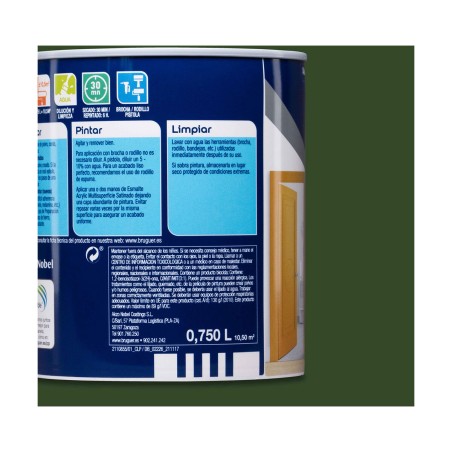 Smalto acrilico Bruguer 5057506 Galicia Green 750 ml Raso