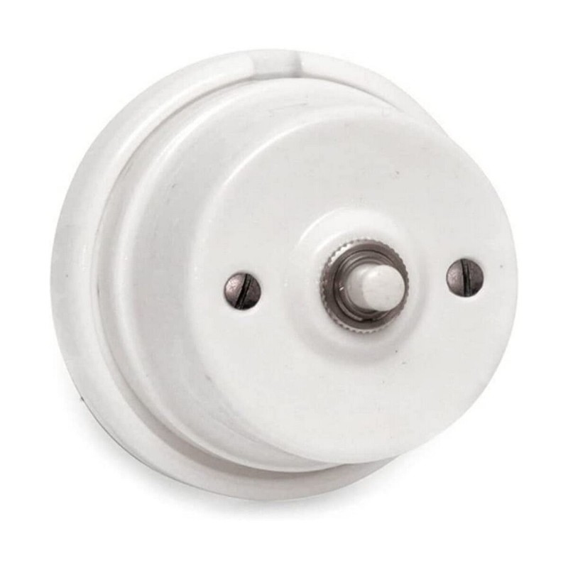 Interruttore EDM 43753 vintage Bianco Porcellana Interruttore EDM 43753 vintage Bianco Porcellana