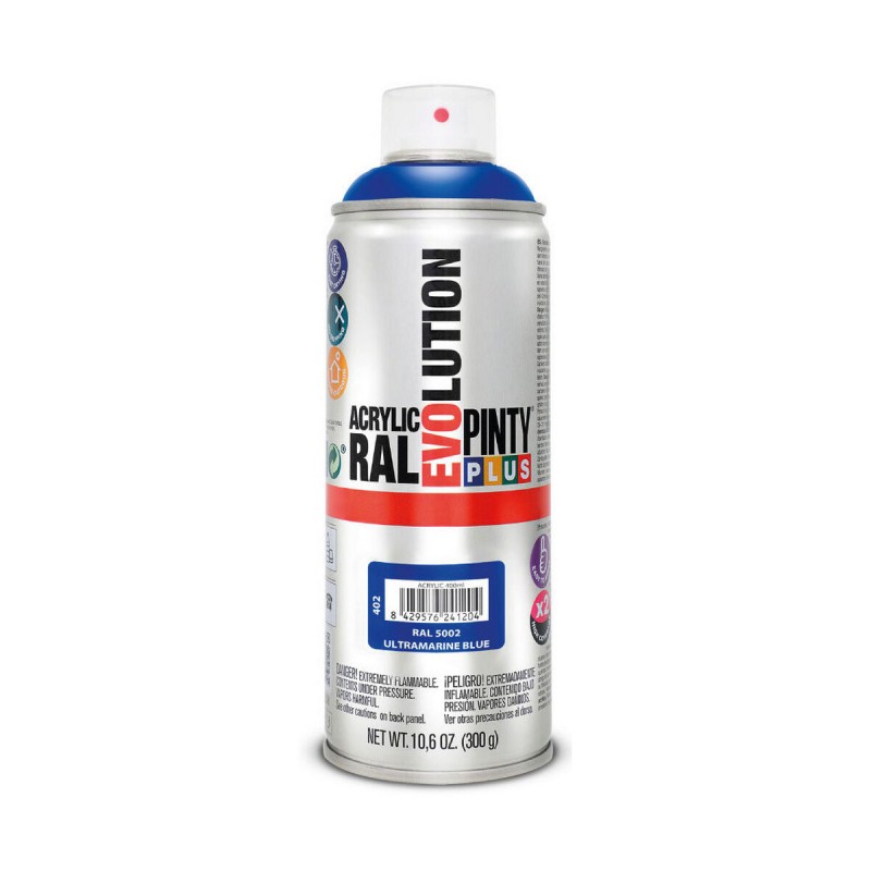 Vernice spray Pintyplus Evolution RAL 5002 400 ml Ultramarine Blue Vernice spray Pintyplus Evolution RAL 5002 400 ml Ultramarine Blue