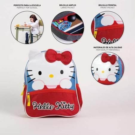 Zaino Scuola Hello Kitty Azzurro