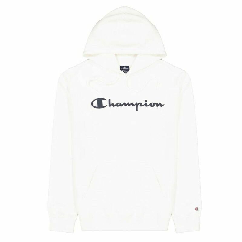 Felpa con Cappuccio Uomo Champion Bianco Felpa con Cappuccio Uomo Champion Bianco