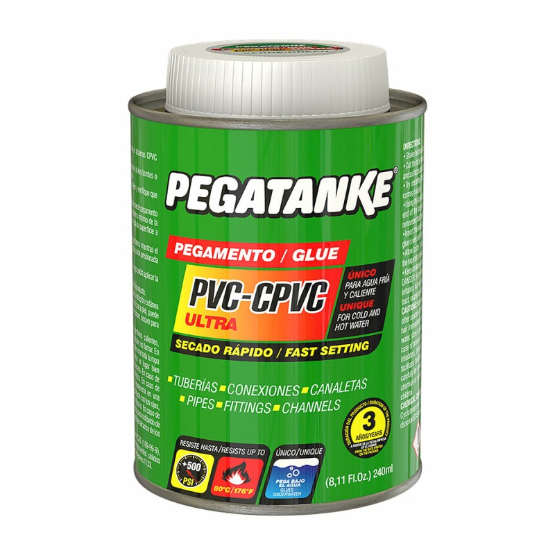 Colla PEGATANKE PVC-CPVC Ultra 240 ml Colla PEGATANKE PVC-CPVC Ultra 240 ml