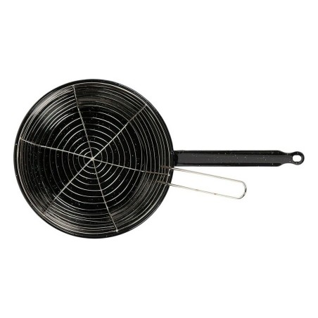 Padella per Friggere con Cestino Vaello Nero Acciaio Smaltato