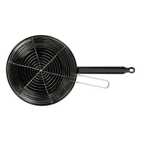 Padella per Friggere con Cestino Vaello Nero Acciaio Smaltato