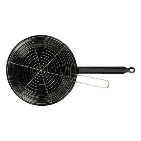 Padella per Friggere con Cestino Vaello Nero Acciaio Smaltato