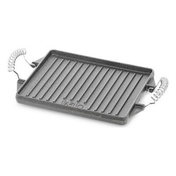 Piastra Grill Vaello Rettangolare Grigio Ferro Fuso (27 x 21 cm)