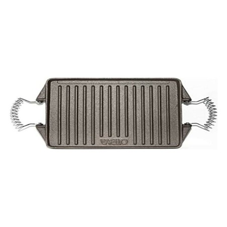 Piastra Grill Vaello Rettangolare Grigio Ferro Fuso (27 x 21 cm)