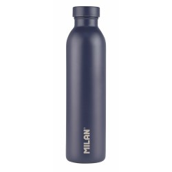 Bottiglia Termica in Acciaio Inossidabile Milan Blu Marino 591 ml