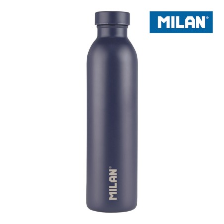 Bottiglia Termica in Acciaio Inossidabile Milan Blu Marino 591 ml