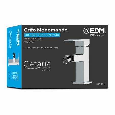 Rubinetto Monocomando EDM 01191 Getaria Acciaio inossidabile Ottone Zinco Bidet sanitario
