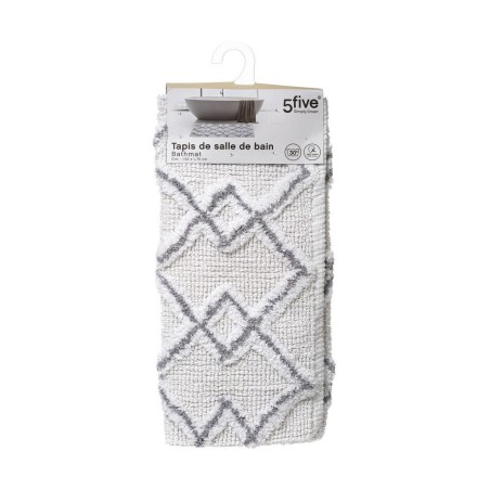 Tappeto da bagno 5five Simply Smart Grigio Cotone 50 x 75 cm