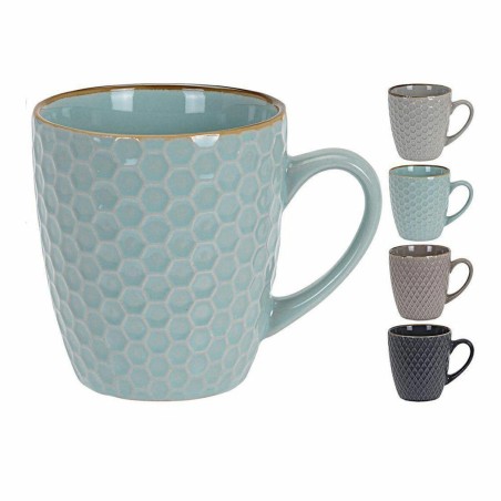 Set di Tazze da Caffè Excellent Houseware Gres 200 ml Geometrico