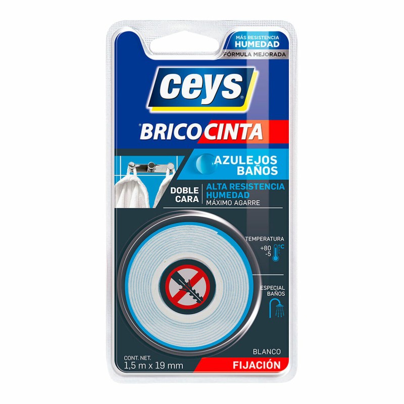 Nastro biadesivo Ceys 1,5 m Nastro biadesivo Ceys 1,5 m