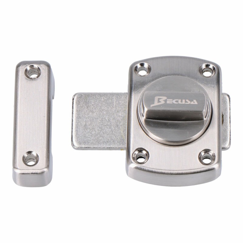 Chiavistello di sicurezza EDM 85379 40 mm Automatico Raso nichel Chiavistello di sicurezza EDM 85379 40 mm Automatico Raso nichel