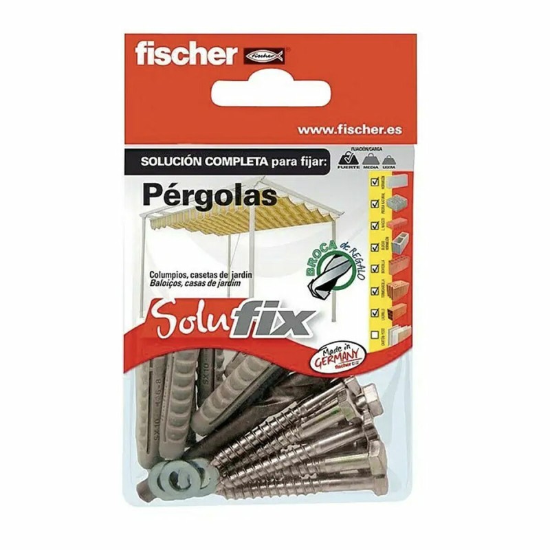 Kit di fissaggio Fischer Solufix 502679 Pergola 25 Pezzi Kit di fissaggio Fischer Solufix 502679 Pergola 25 Pezzi