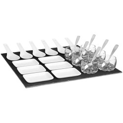 Set da Aperitivo Secret de Gourmet Nero Lavagna (30 x 30 cm)