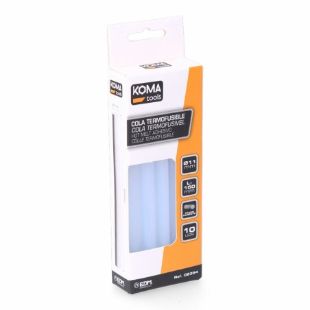 Stick di colla a caldo Koma Tools Trasparente ø 11 x 150 mm (10 Unità)